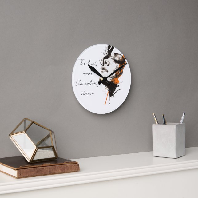 Horloge Ronde Silent Power – Modern Artistic Wall Clock (Bureau)