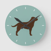 Silhouette de Labrador Retriever Chocolat
