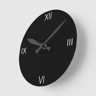 HORLOGE RONDE SIMPLE MODERNE MODERNE MONOGRAM ÉLÉGANT CHIC STYLE