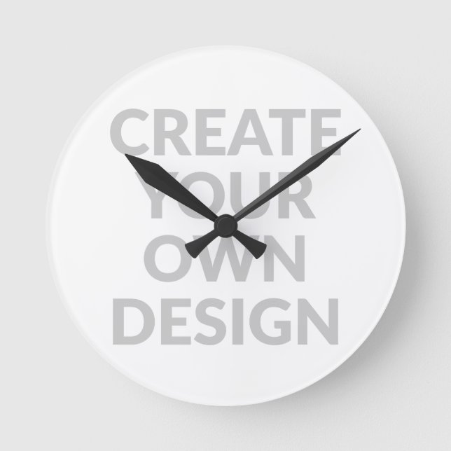Horloge Ronde Simply - Create Your Own Wall Clock (Recto)
