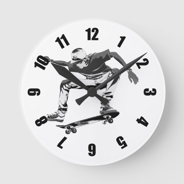Horloge Ronde Skateboard is my Life - Skateboarder (Recto)
