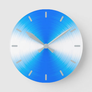Horloge Ronde Sky Blue Radiant Contemporain