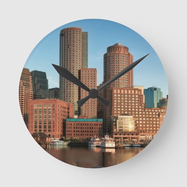 Horloge Ronde Skyline de Boston (Recto)