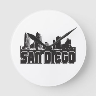 Horloge Ronde Skyline San Diego