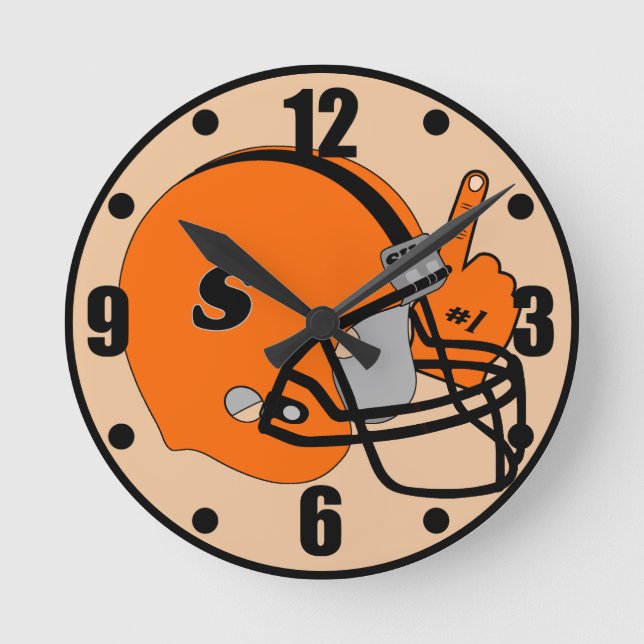 Horloge Ronde Smethport Hubbers Jeu Heure De Football Fan (Recto)