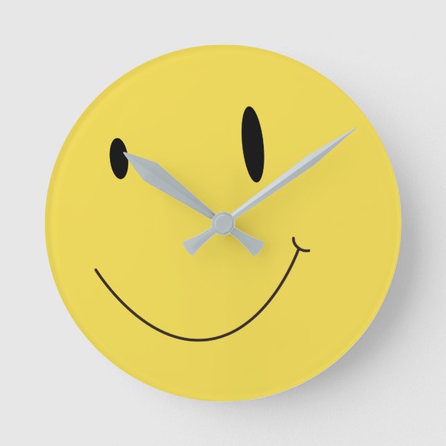 Horloge Ronde Smile Yellow (Recto)