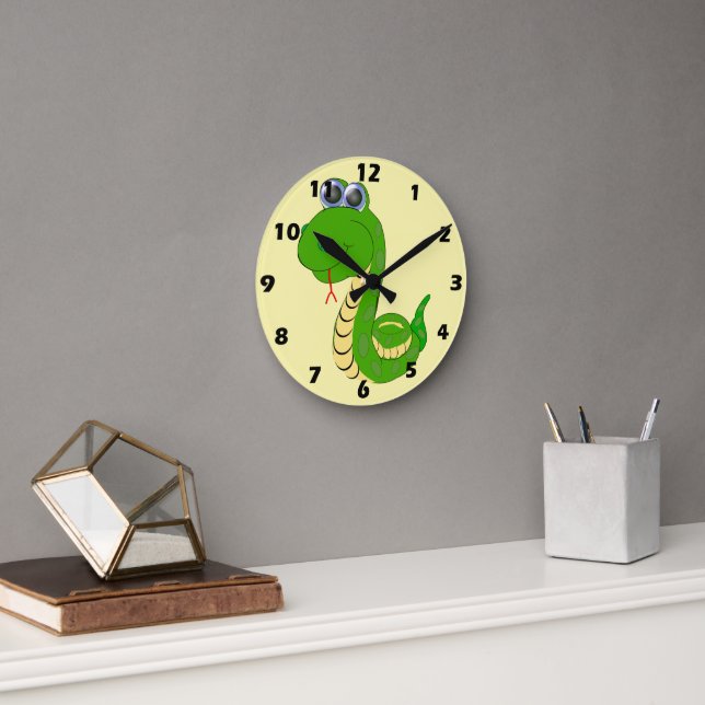 Horloge Ronde Snake Design (Bureau)