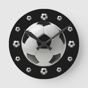 Horloge Ronde Soccer Ball Wall