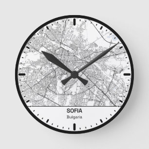 Horloge Ronde Sofia Clock City Line Art