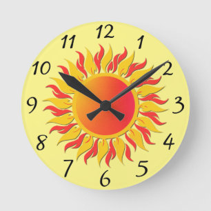 Horloge Ronde Soleil