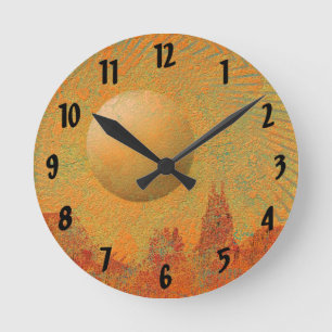 Horloge Ronde Soleil désert