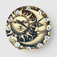 Soleil et Lune Célestes Vintage