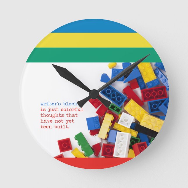 Horloge Ronde Solution du bloc de l'auteur créatif (Recto)
