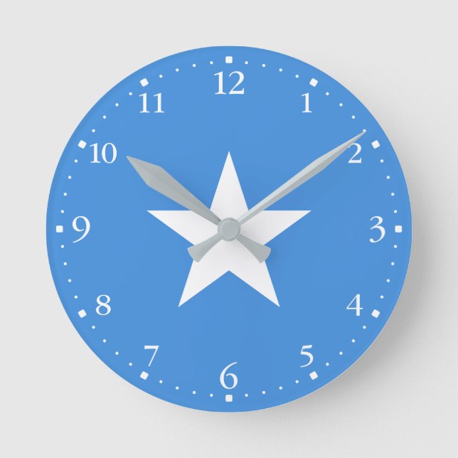 Horloge Ronde Somalia Flag (Recto)