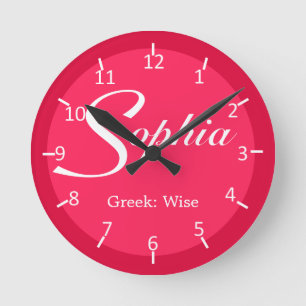 Horloge Ronde Sophia Strawberry Bicolore