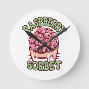 Horloge Ronde Sorbet framboise