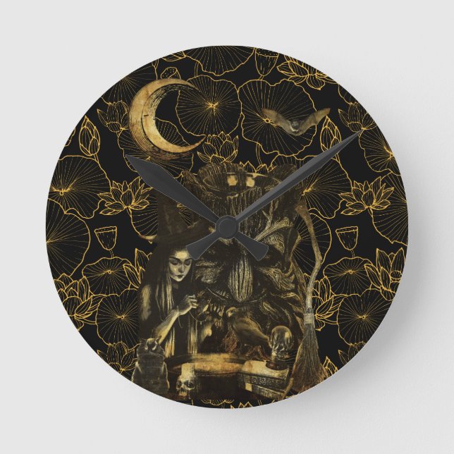 Horloge Ronde sorcellerie  (Recto)