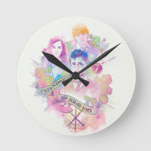 Horloge Ronde Sortilège Harry Potter   Harry, Hermione et Ron da