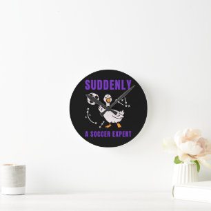 Horloge Ronde Soudain un expert de football