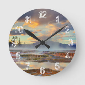 Horloge Ronde Sources thermales Mammoth