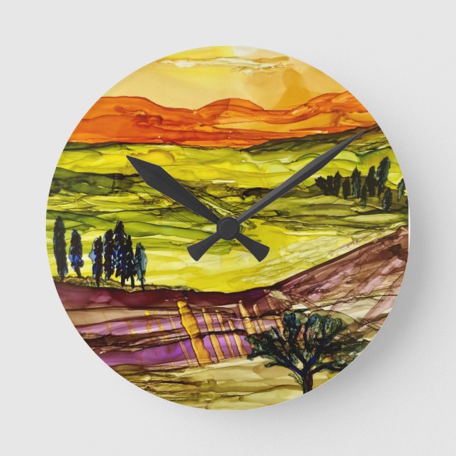 Horloge Ronde Sous le soleil toscan (Recto)
