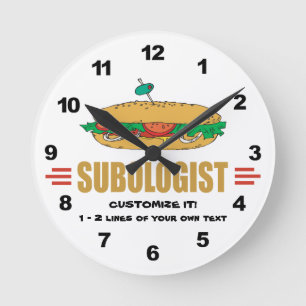 Horloge Ronde Sous-sandwich personnel