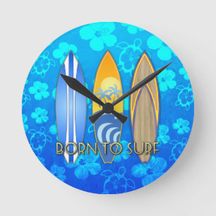 Horloge Ronde Soutenu pour surfer