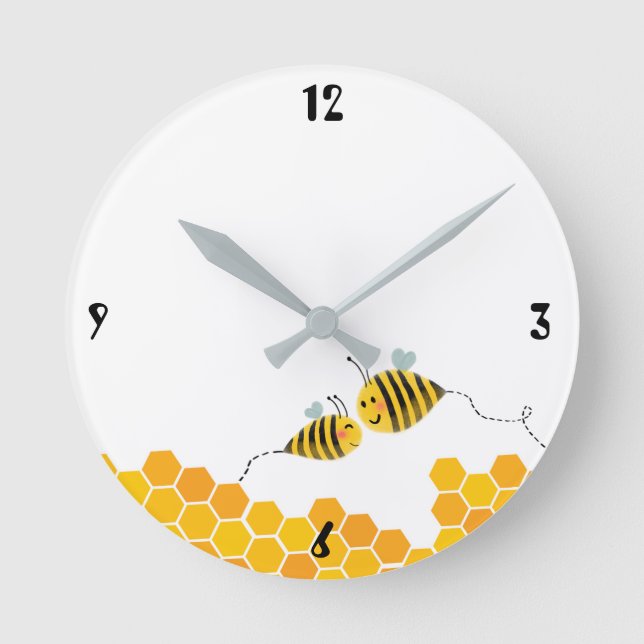 Horloge Ronde Soyez heureux toute la journée ! (Recto)