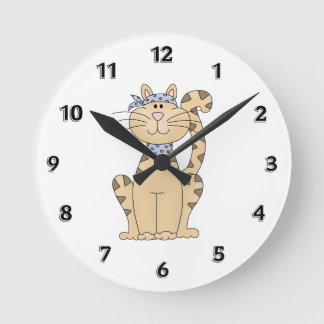 Horloge Ronde Soyez un chat Cool