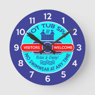 Horloge Ronde Spa bain chaud - Pas de maillot de bain