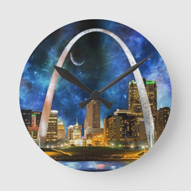 Horloge Ronde Spacey St. Louis Skyline (Recto)