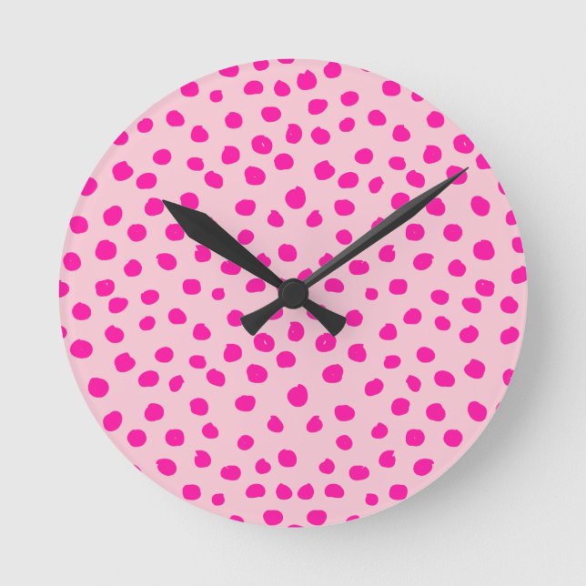 Horloge Ronde Spots d'animaux (Recto)