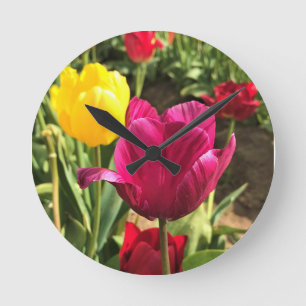 Horloge Ronde Spring tulips, Oregon