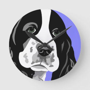 Horloge Ronde Springer Spaniel Art Clocks