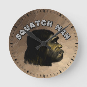 Horloge Ronde Squatch Man