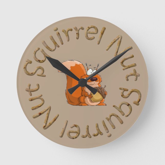 Horloge Ronde squerrl nut close (Recto)
