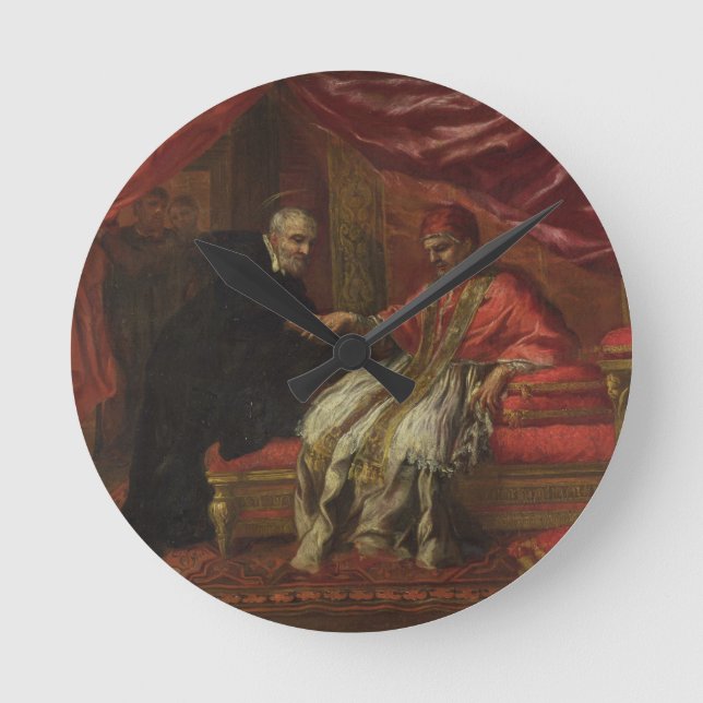 Horloge Ronde St Filippo Neri guérissant pape Clemente VIII (Recto)