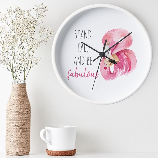 Horloge Ronde Stand Exotique Moderne Haut Et Être Fabuleux Flama (Créateur téléchargé)