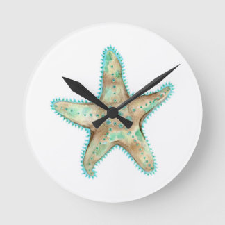 Horloge Ronde Starfish Acrylic Wall Clock