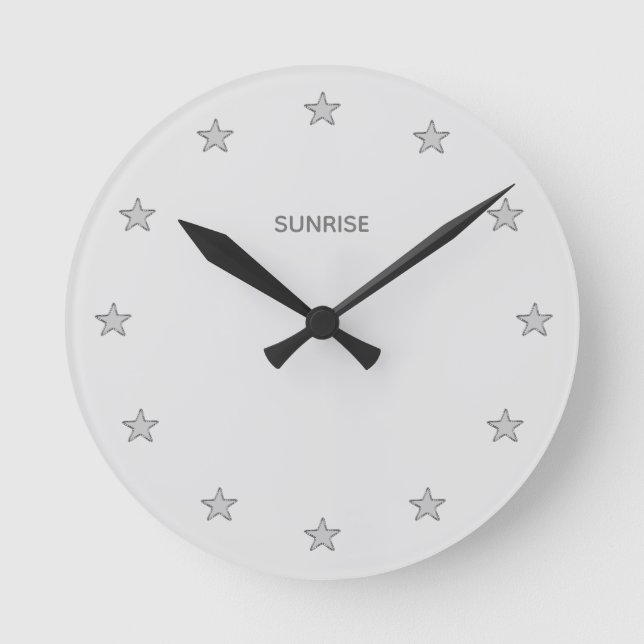 Horloge Ronde Stars de Dust Silver (Recto)
