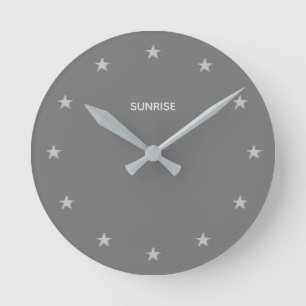 Horloge Ronde Stars de Gray