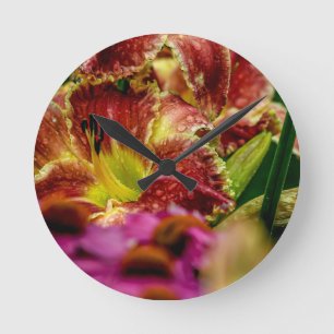 Horloge Ronde "Startle" Daylily