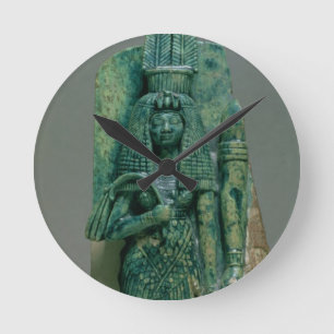 Horloge Ronde Statuette de la Reine Tiye, épouse d'Amenophis