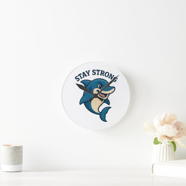 Horloge Ronde Stay Strong Splash T-Shirt (Maison)