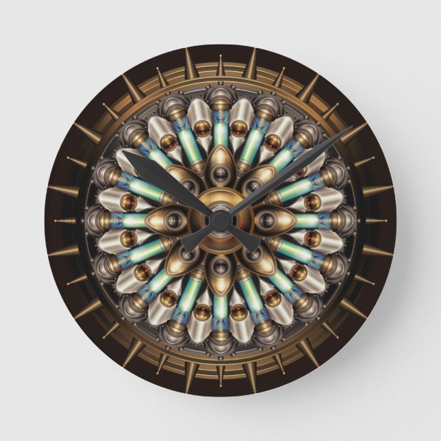 Horloge ronde Steampunk (Recto)