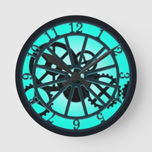 Horloge Ronde Steampunk Gothic (Recto)
