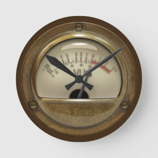 Horloge Ronde Steampunk Sound Studio Vintage