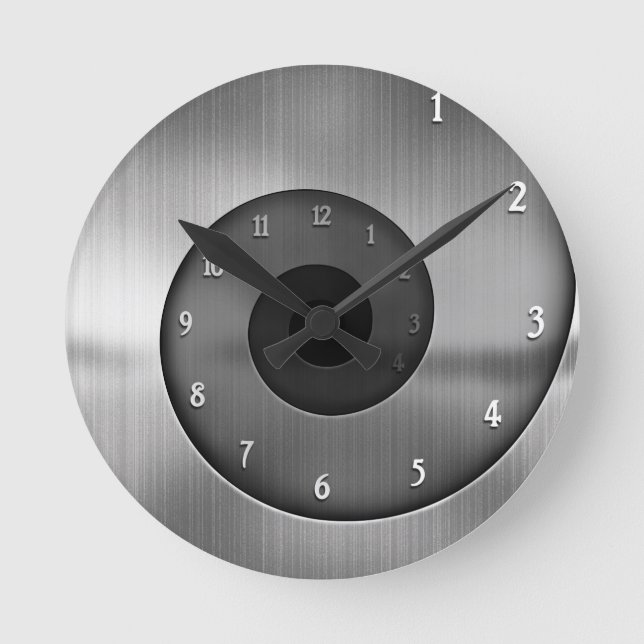 Horloge Ronde Steel spiral (Recto)