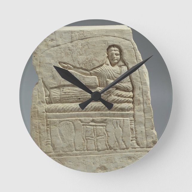 Horloge Ronde Stela funéraire au nom de la dame Artemis, franc (Recto)