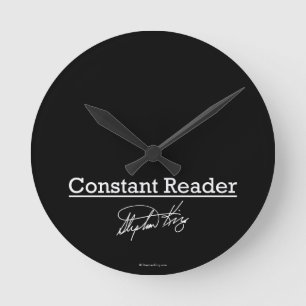 Horloge Ronde Stephen King, lecteur constant